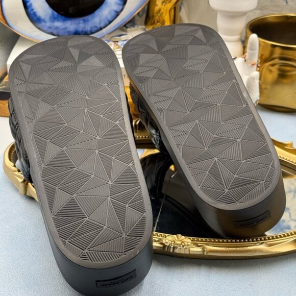 🆕 KURT GEIGER LONDON 🧿 NWOB Meena Eagle Platform Slides Sz EU 41 US 10 - Picture 16 of 16